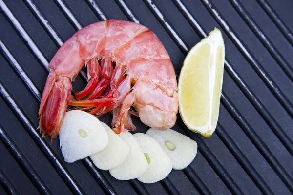 新鲜海鲜虾 — 图库照片