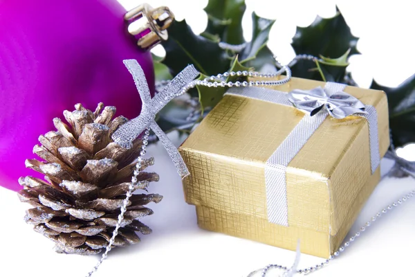 Decorações de Natal, fundos, molduras e cartões — Fotografia de Stock