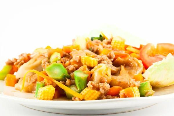 Stir Fried Noodle with Chicken — Stock Photo, Image