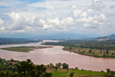 Mekong River view clipart