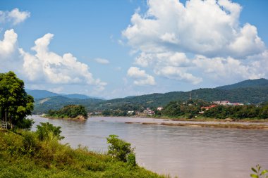 Mekong River view clipart