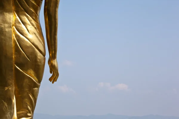 Buddha d'oro in un tempio della provincia di Nan, Thailandia — Foto Stock