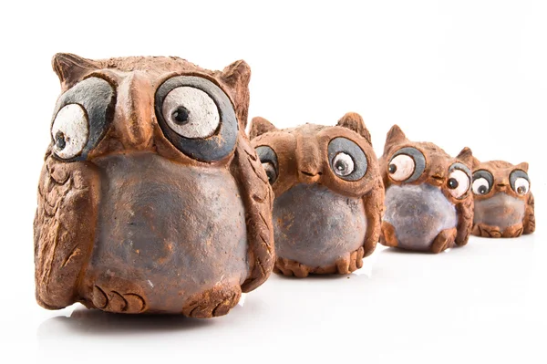 stock image Owl sculpture isolated