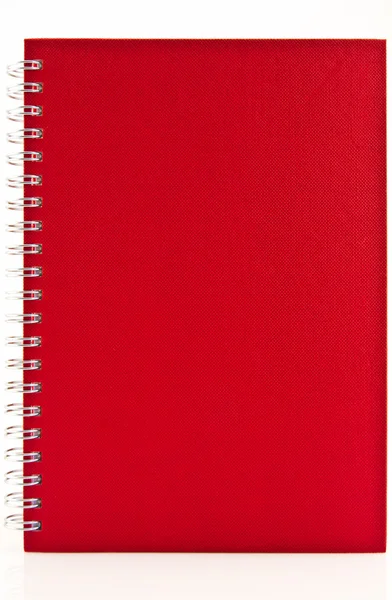 Czerwony notebook — Zdjęcie stockowe