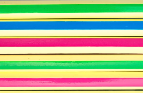 Närbild färgglada pennor — Stockfoto
