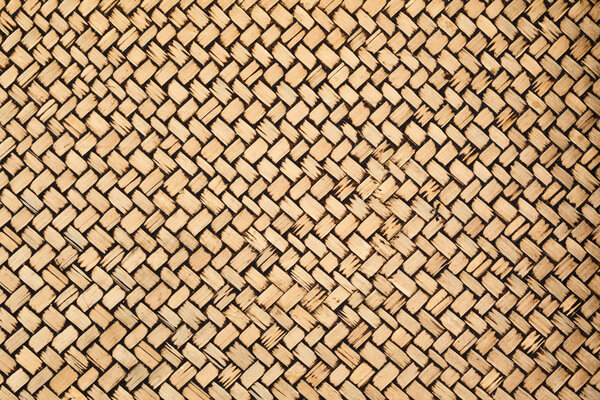 Patterns of woven bamboo