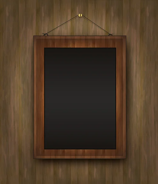 Raster quadro de menu de madeira quadro preto — Fotografia de Stock