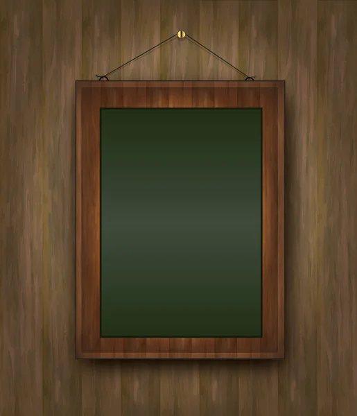 Raster blackboard wood menu picture green — Stock Photo, Image