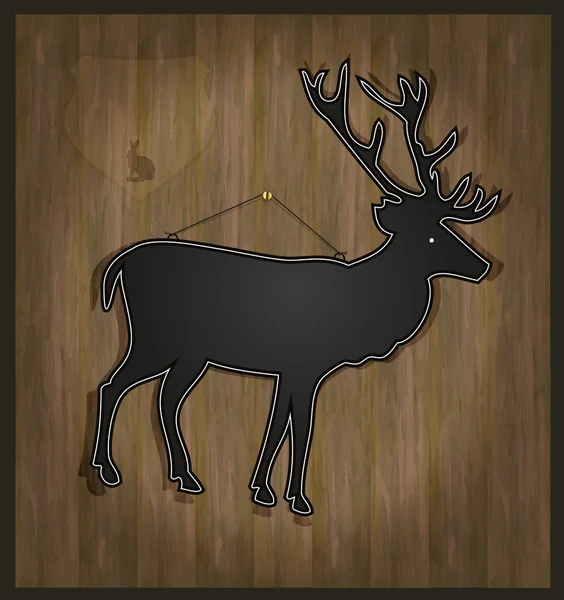Карточка меню оленей Raster — стоковое фото