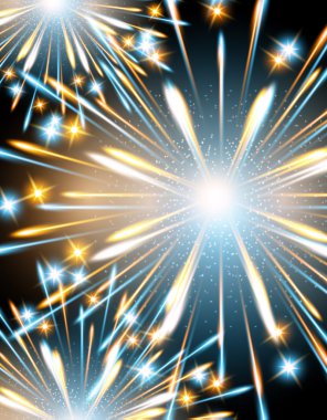mavi arka plan fireworks