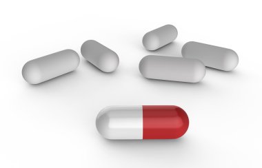Pills isolated clipart