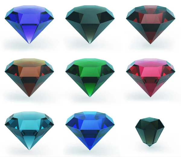 Conjunto de hermosas gemas — Foto de Stock