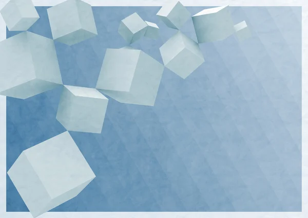 Cubos abstractos con plantilla de texto —  Fotos de Stock