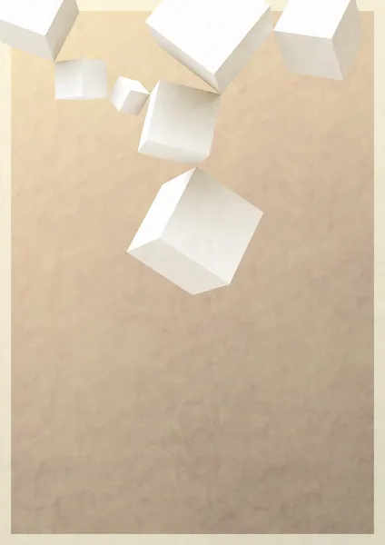 Cubos abstractos con plantilla de texto —  Fotos de Stock