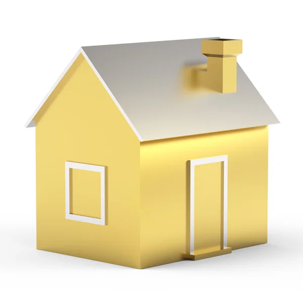 stock image Golden house isolated