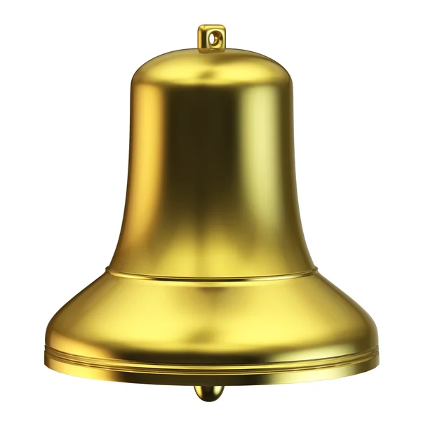 Golden bell isolated — Stock Photo, Image