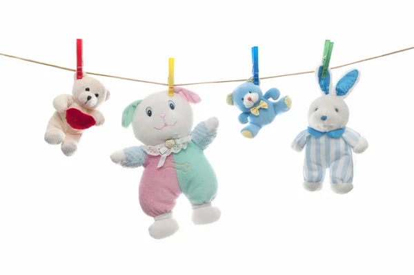 Çocuk clothesline — Stok fotoğraf