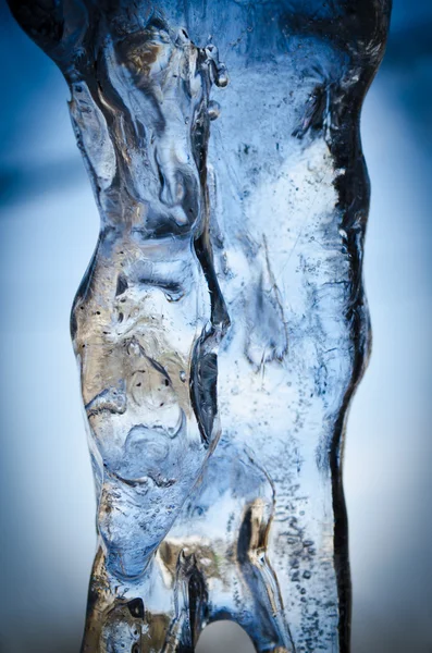 Macro icicle — Stock Photo, Image