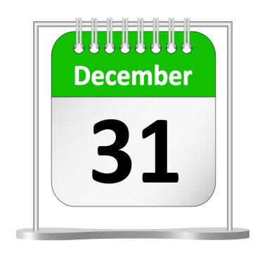 Last day of the year – December 31st clipart