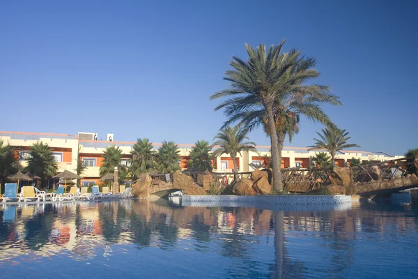 stock image Waterpool with palms