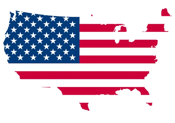 USA flagga gränsen — Stock vektor
