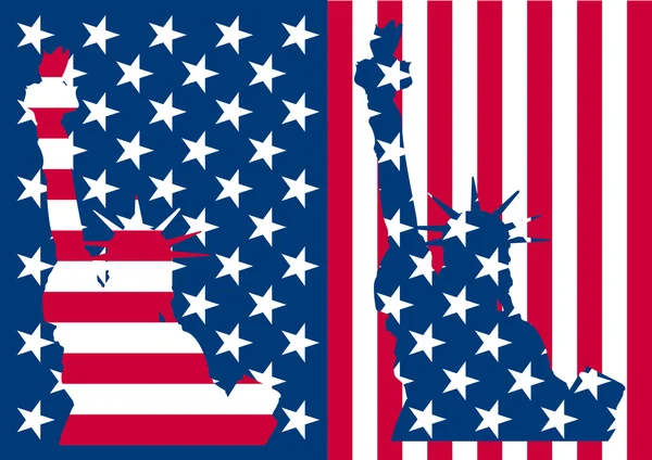 Usa bandiera libertà — Vettoriale Stock