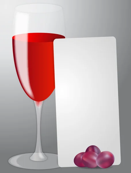 Lista röda vin — Stock vektor