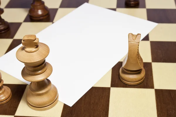 Space blank on chessboard — Stock Photo, Image