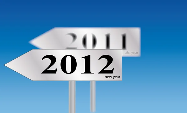 2012 tabelasını yön — Stok Vektör