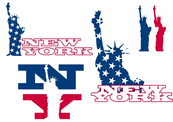 Нью-Йоркская статуя свободы — стоковый вектор