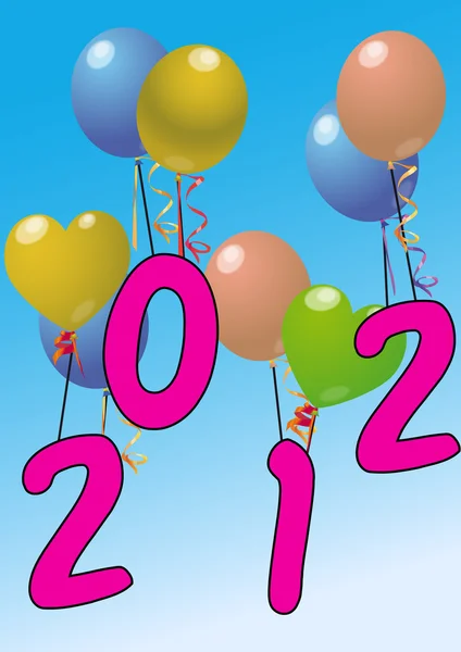 2012 ballon — 스톡 벡터