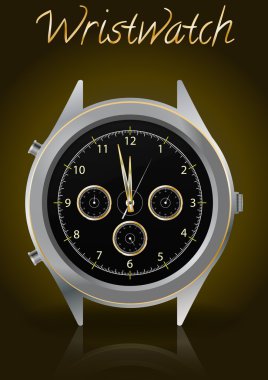 elegant wristwatch clipart