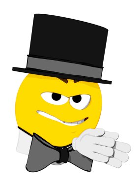 Emoticon Villain clipart