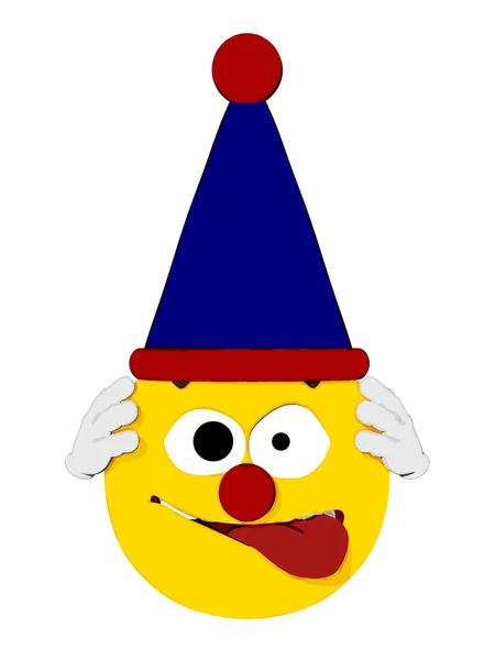 Emoticon Clown — Stock Photo, Image