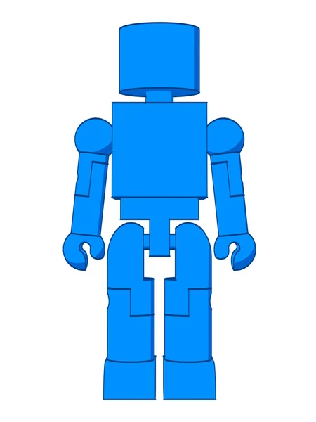 Block Figure Man — Stock Photo, Image