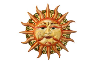 Sun face clipart