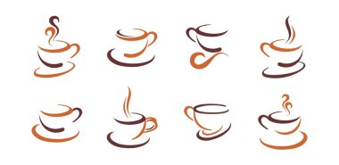 Coffee icon set clipart