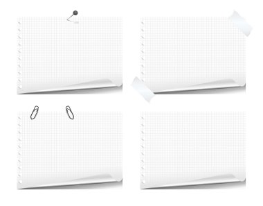 Note book pages clipart