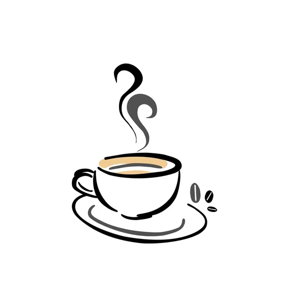 Logo del caffè — Vettoriale Stock