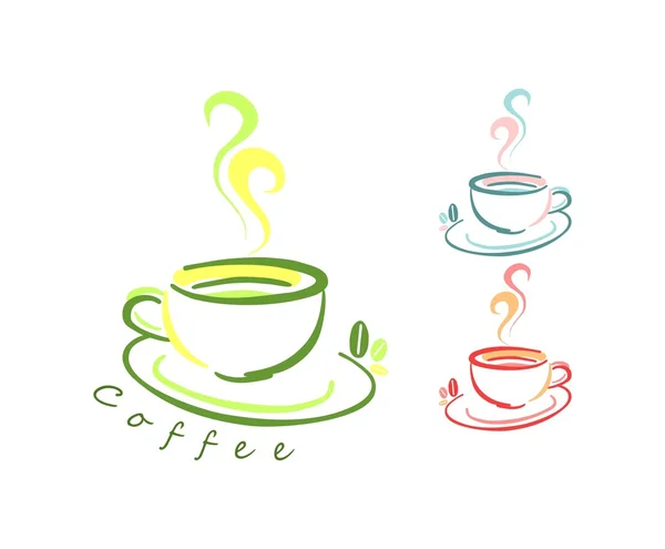 Logo del caffè — Vettoriale Stock