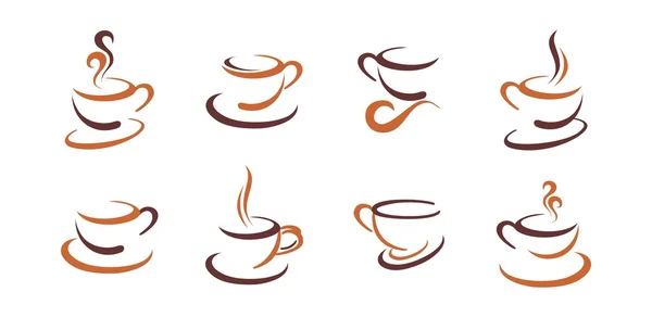 Kaffee-Icon-Set — Stockvektor