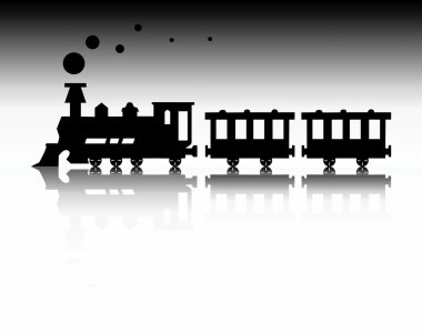 Train silhouette clipart