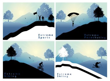 Extreme sports clipart