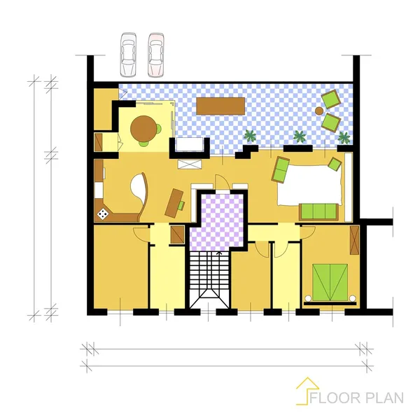 План этажа — стоковый вектор