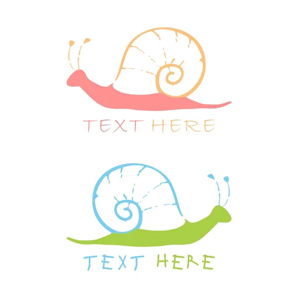 Escargots — Image vectorielle