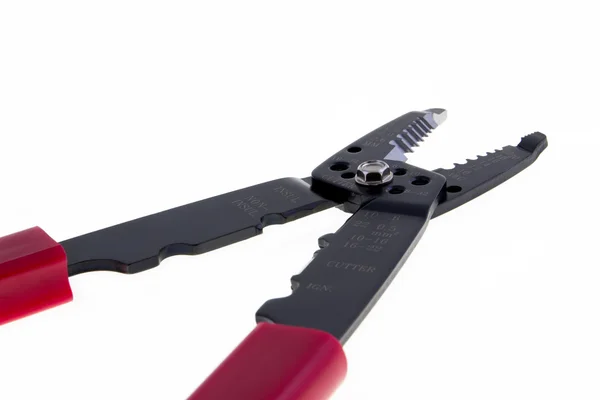 Červené nůžky na dráty — Stock fotografie