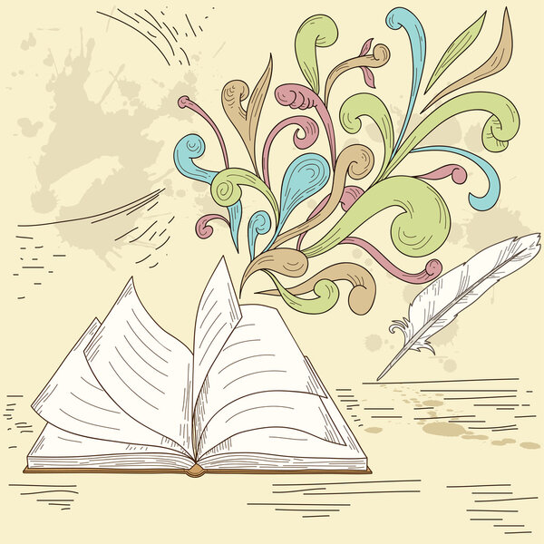 Абстрактная открытая книга
