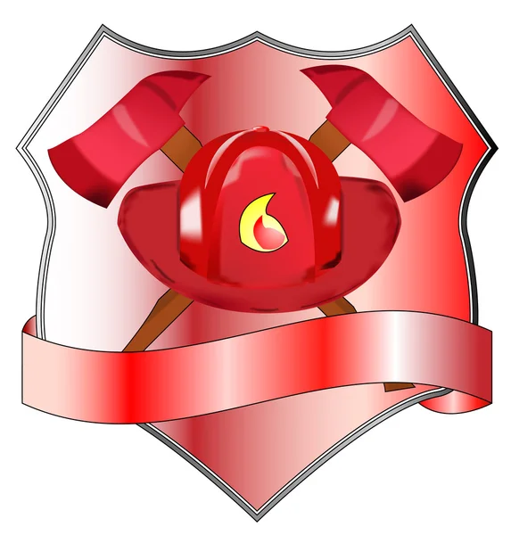 Insigne du service d'incendie — Image vectorielle