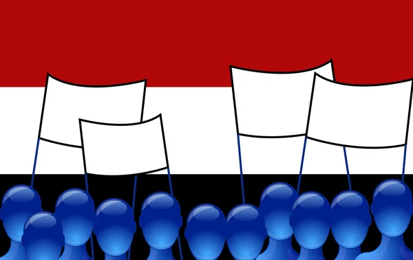 stock vector Protest in Egypt