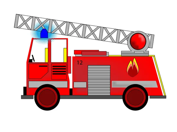 Motor de bomberos — Vector de stock